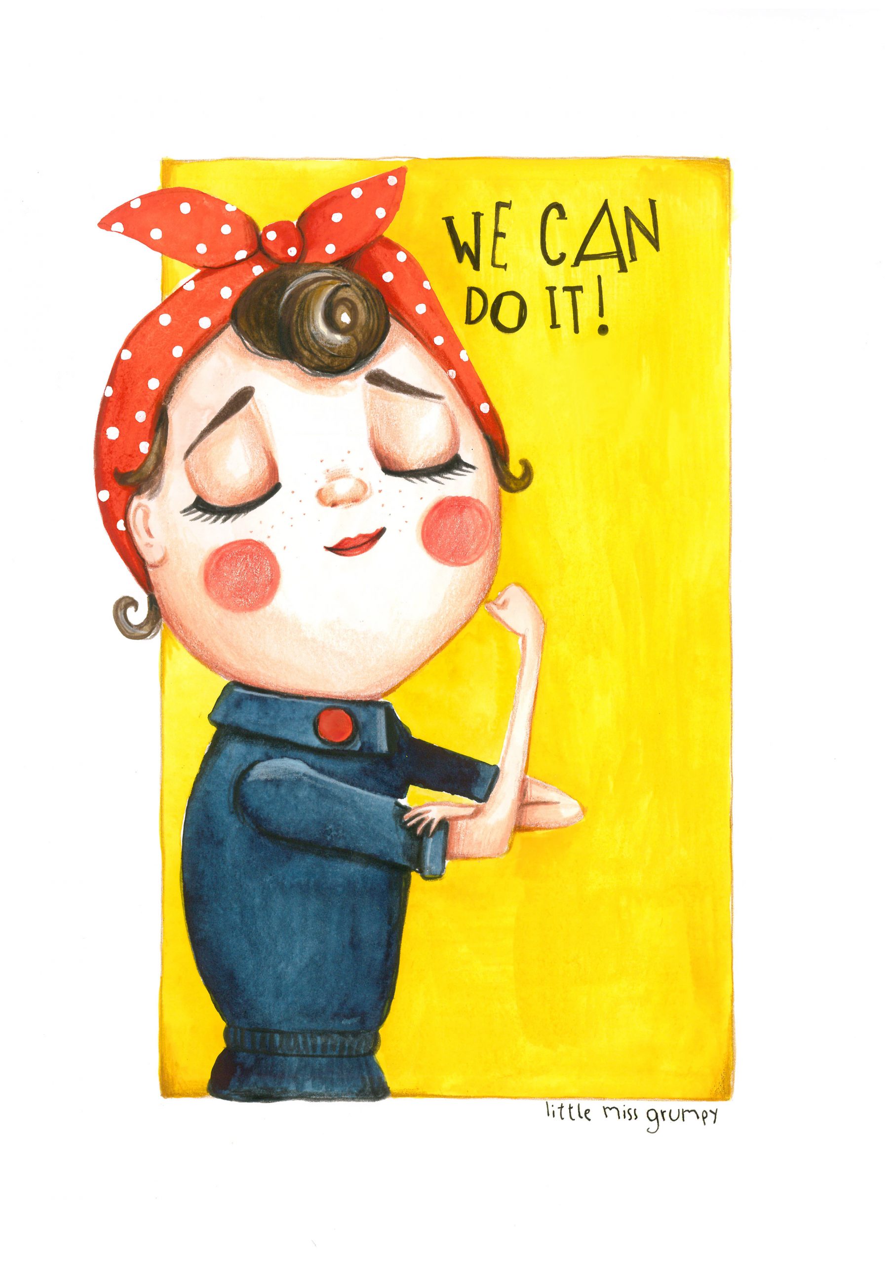 We Can Do It Little Miss Grumpy